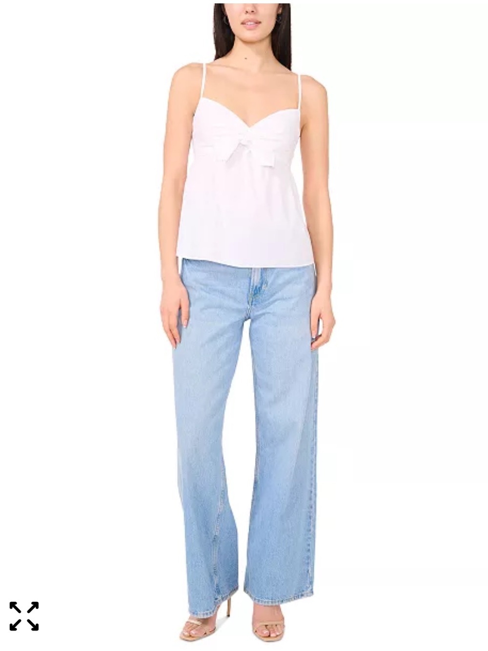 1.STATE Women's Cotton Tie-Front Camisole M